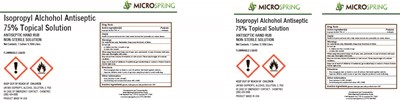 Gallon Label (Microspring Hand Sanitizer Label)